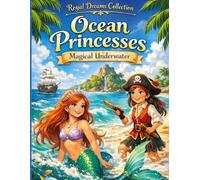 Ocean Princesses - Magical Underwater Coloring Book for Girls Ages 6-12: Mermaid Queens, Coral Kingdoms, Sea Castles and Enchanted Ocean Adventures (Royal Dreams Collection)