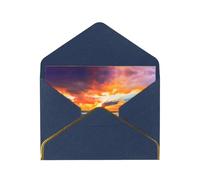 Ocean Rainbow Beach Sunset Or Sunrise Greetings Romantic Card With Envelopes, Send To A Close Friend,Phnom Penh Pearl Paper Greeting Card