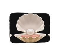 Ocean Realistic Beautiful Opened Shell Pattern 15 inch laptop bag, inner protective sleeve, portable and suitable for business trips or travel