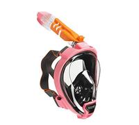 OCEAN REEF - Aria QR+ Maschera Snorkeling Integrale a Rilascio Rapido con Boccaglio - Visione Subacquea a 180 Gradi e Meccanismo Quick Release (M/L, Pink)