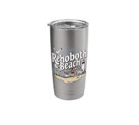 Ocean Rehoboth Beach Delaware Coastal Town Vibe Stainless Steel Insulated Tumbler