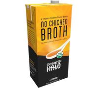 Ocean’s Halo No Chicken Broth - Low Sodium, USDA Organic, Excellent Source of Vitamin D & Iodine, Non-GMO, Vegan, Gluten-Free, Sustainably Ocean Farmed Kelp, 946ml