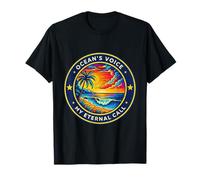 Ocean’s Voice My Eternal Call Tropical Beach Sunset Art T-Shirt
