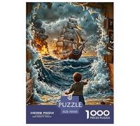 Ocean Sailing Jigsaw Puzzles for Adults Gifts 1000 Pieces Challenging Games Home Decors Brainteasing Dream Voyage Jigsaw Puzzle for Adults And Kids 70x50cm/1000pcs