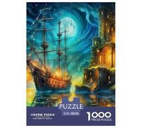 Ocean Sailing Jigsaw Puzzles for Adults Gifts 1000 Pieces Educational Games Home Decoration Brainteasing Dream Voyage Jigsaw Puzzle for Adults 38x26cm/1000pcs