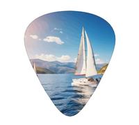 Ocean Sailing Print Guitar Pick,12 Pack,Includes Thin,Medium,Heavy Gauges,Suitable for guitar,ukulele