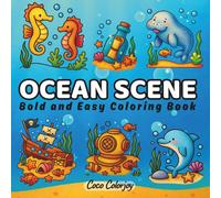 Ocean Scene: Bold - Easy Coloring Book