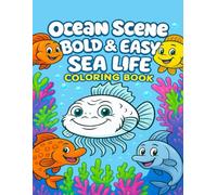 ocean scene bold & easy sea life :: Ocean Wonders Easy Designs for Relaxation