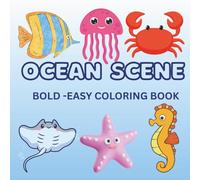 Ocean Scene: Ocean Scene Bold And Easy Coloring Book