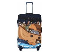 Ocean Scene with Noah's Ark Travel Luggage Covers - Elasticity Suitcase Covers Protector for Luggage 18-32 Inch