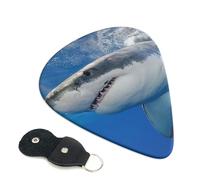 Ocean Sea Animal Shark Guitar Picks 6-Pack - Pick Set (0.46mm / 0.71mm / 0.96mm) Suitable For Guitar And Ukulele Playing