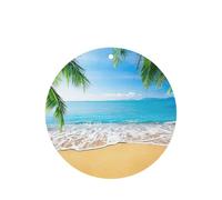 Ocean Sea Beach Palm Leaves Printing 10 Pieces Air Freshener Car Hanging Cards Air Freshener Sheets With Rope For Cars Home