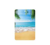 Ocean Sea Beach Palm Leaves Printing 10 Pieces Air Freshener Car Hanging Cards Air Freshener Sheets With Rope For Cars Home