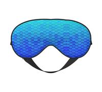Ocean Sea Blue Mermaid Fish Sleep Eye Mas Updated Design Light Blocking Night Eye Blinder Men Women Shift Travel Gifts