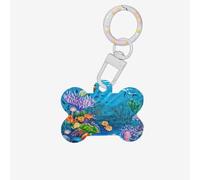 Ocean Sea Turtle Tropical Fish Starfish Printing 1 Pc Dog Bone Shape Id Tags Double Sided with Key Ring Craft for Pets
