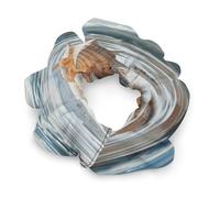 Ocean Sea Wave Seashell Scrunchies for Women Neutral No Damage Hair Ties Soft Ponytail Holder Gentle Elastic Hair Bands Gentle On Hair Scrunchies for All Hair Types Fashion Hair Bands