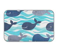 Ocean Sea Wave Whales Summer cat cooling pad Self Cooling dog bed for animals outdoor pet cat accessories esterilla refrescante para perros M