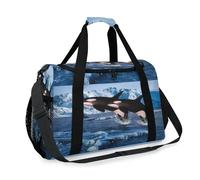 Ocean Sea Whale Travel Duffel Bag for Girls Boys Women Men Weekend Overnight Bag Shoulder Tote Luggage Handbag for Travel Sports Gym