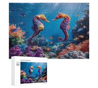 Ocean Seahorse Wooden Puzzles for Adults Jigsaw Puzzles