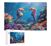Ocean Seahorse Wooden Puzzles for Adults Jigsaw Puzzles
