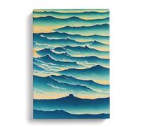 Ocean Seascape Abstract Vol.5 Canvas Print | Gallery Wrapped 30mm Frame Wall Art | 30x20 inches | Ready to Hang | Abstract Seascape Picture | Living Room Bedroom Lounge Office