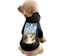 Ocean Seascape Lighthouse Lightweight Dog Hoodie Soft Pullover Sweatshirt Warm Pet Clothes for Small Medium Large Dogs Cats