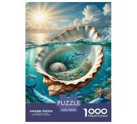Ocean Secret Realm Jigsaw Puzzles Puzzles for Adults Kids. 1000 Pieces Interesting Impossible Challenge Toy Educational Game Home Decoration for Educational Games Gifts 70x50cm/1000pcs