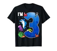 Ocean See Underwater 3 Year Old Under The Sea Birthday Party T-Shirt