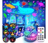 Ocean Sensory Lights Projector, 6 Films 15 Sound Machine Baby Sensory Toys