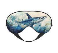 Ocean Shark,Animal Print Sleep Mask with Adjustable Strap, Comfortable Eye Cover for Travel, Yoga, Napping, Sleeping & Relaxation