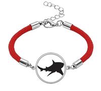 Ocean Shark Biology Fish Lucky Red String Bracelet Rope Bracelet Handmade
