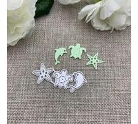 Ocean Ship Animal Shell Metal Cutting Dies for Scrapbooking Decorative Embossing Handicraft Template 5.5x2.3cm,Card Making Scrapbooking Décor