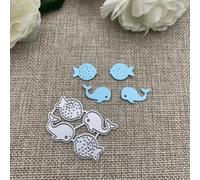 Ocean Ship Animal Shell Metal Cutting Dies for Scrapbooking Decorative Embossing Handicraft Template 4.5x3.1cm,Card Making Scrapbooking Décor