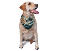 Ocean Ship,Monster Printed Graphic Pet Triangle Scarf For Dogs & Cats, Adjustable Cute Pet Bandana For & Photo Shoots