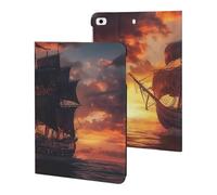 Ocean Ship Sunset Slim Tablet Cases Compatible with iPad Series Without Pencil Holder Protective Cover Compatible with ipad Mini 1/2/3/4/5 (7.9in)
