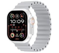 Ocean Sport Solo Loop Compatible with Apple Watch Band 49mm 46mm 45mm 44mm 42mm 41mm 40mm 38mm for Men Women, Silicone Stretchy Strap Wristband for iWatch Ultra 2 Series 10 9 8 SE 7 6 5 4 3