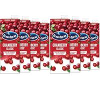 Ocean Spray Classic Cranberry Juice - 4 x 1L - Sugar & Natural Sweetener Fruit Juice - Rich in Vitamin C & High in Antioxidants - Made with Whole Cranberries (Pack of 2)
