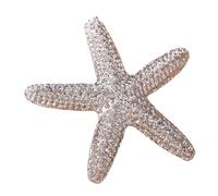Ocean Starfish Brooch Pin Imitation Pearl Beaded Sea Star Starfish Brooches Lapel Pins for Women Dress Accessories, Metal, metal