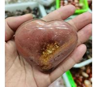 Ocean Stone Crystal Heart-Shaped Ornament Crystal Home Decor(130-170g 1pc)