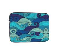 Ocean stripe pattern Pattern 10 inch laptop bag, inner protective sleeve, portable and suitable for business trips or travel