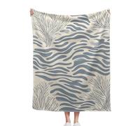Ocean-Style Abstract Pattern Blanket, Soft Fuzzy Plush Cozy Flannel Blankets, For Couch Sofa Or Bed, A Thoughtful For Friends And Family, 100x130cm