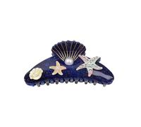 Ocean Style Shell Hair Clip Acrylic Starfish Hair Clips for Long Hair Non-Slip Hair Accessories Headpiece for Women, Hair Accessories, Decorative Hair Clips for Party, Beach, Holiday, Blue