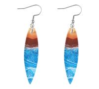 Ocean Style Turtle Starfish Earrings Shell Seahorse Pendants Ear Stud Long Sea Animal Pendant Earrings Beach Summer Blue Earrings Starfish Earring Jewelry for Women, Zinc, No Gemstone