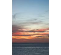 Ocean Sunset: Personal journal and diary featuring a lovely, moody sunset over the ocean | 6x9 inches | 200 pages | wide-ruled