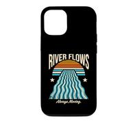 Ocean Sunset River Flows Always Moving Retro Case for iPhone 12/12 Pro