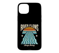 Ocean Sunset River Flows Always Moving Retro Case for iPhone 15 Plus