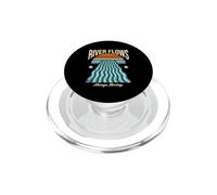 Ocean Sunset River Flows Always Moving Retro PopSockets PopGrip for MagSafe