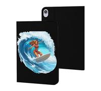 Ocean Surfing Woman Tablet Case Compatible with ipad Mini6 (8.3in) Protective Case Cover Tablet Stand Cover