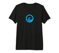 Ocean Swirl Wave Blue Premium T-Shirt