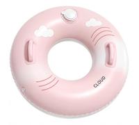 Ocean Theme Inflatable Swim Ring With Handles, Thick PVC Pool Float